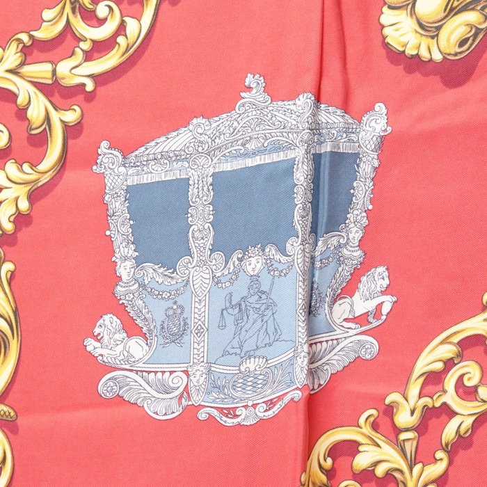 Hermès Carrosses d’Or Silk Carré 90 Scarf