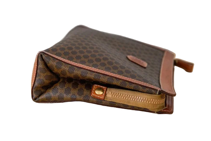 Céline Macadam Clutch Bag – Beige and Brown