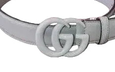 Gucci Marmont Belt – Grey Leather, Size 70