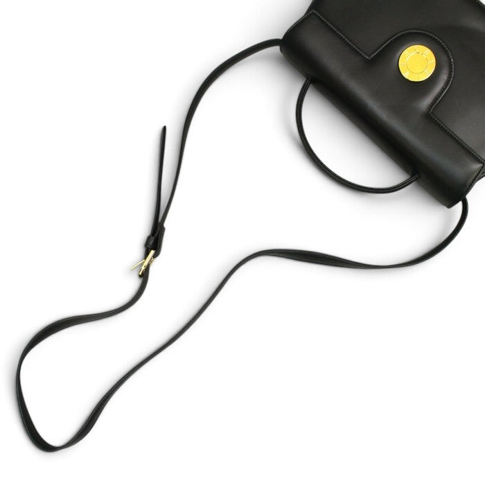 Givenchy Vintage Black Leather Handbag -gold hardware