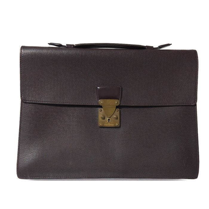 Louis Vuitton Serviette Kourad  Business Bag –Bordeaux Tiaga Leather