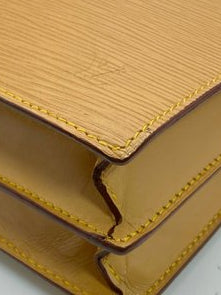 Louis Vuitton Yellow Epi Leather Two-Way Clutch Bag