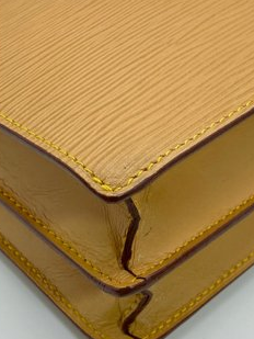 Louis Vuitton Yellow Epi Leather Two-Way Clutch Bag