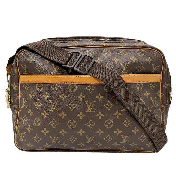Louis Vuitton Monogram Reporter GM Shoulder Bag – Brown