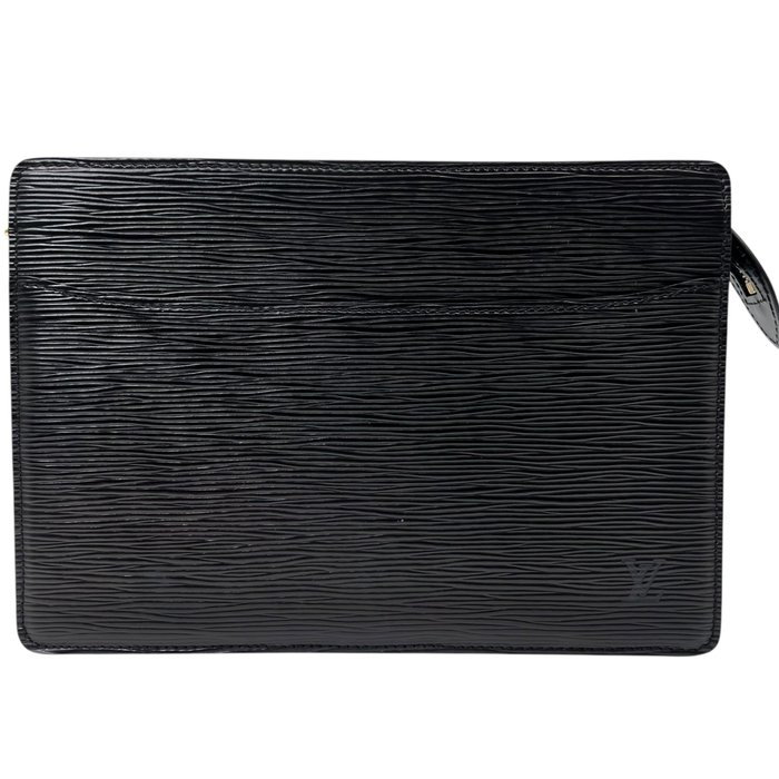 Louis Vuitton Homme Epi Leather Clutch Bag – Black