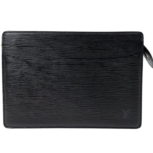 Louis Vuitton Homme Epi Leather Clutch Bag – Black