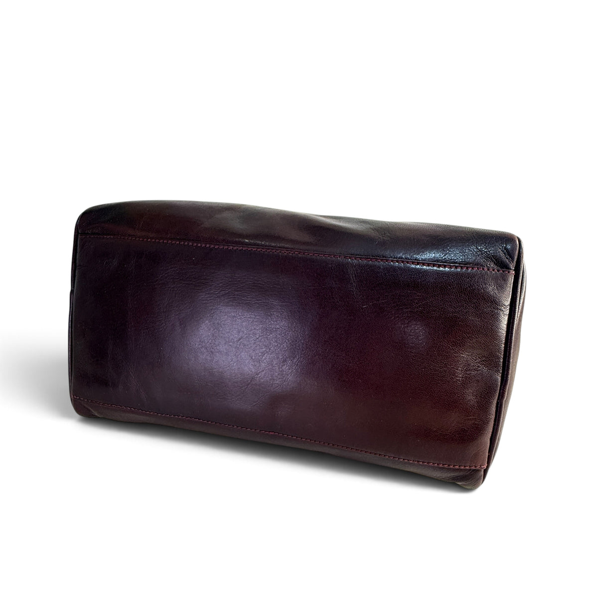 Fendi Boston Hand Bag burgundy