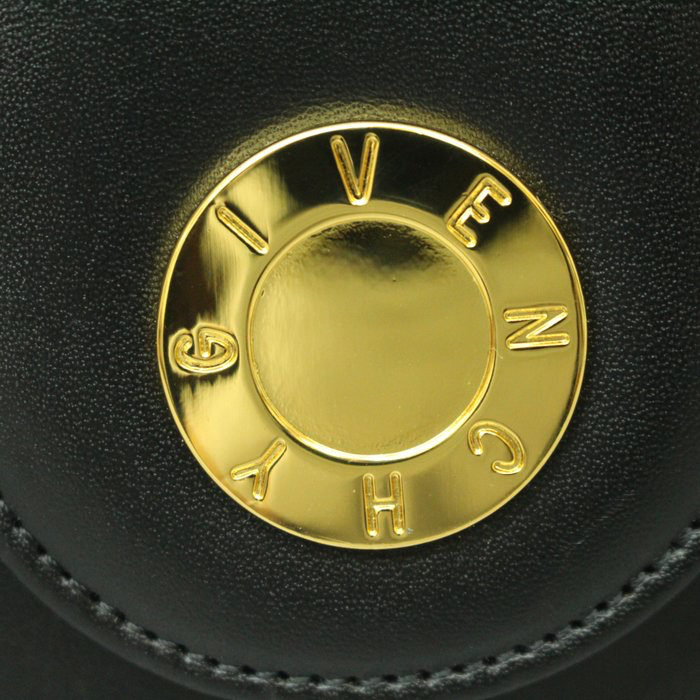 Givenchy Vintage Black Leather Handbag -gold hardware