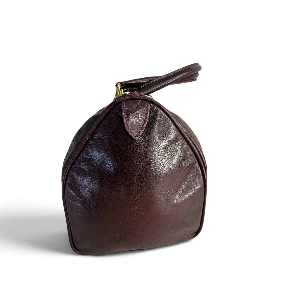 Fendi Boston Hand Bag burgundy