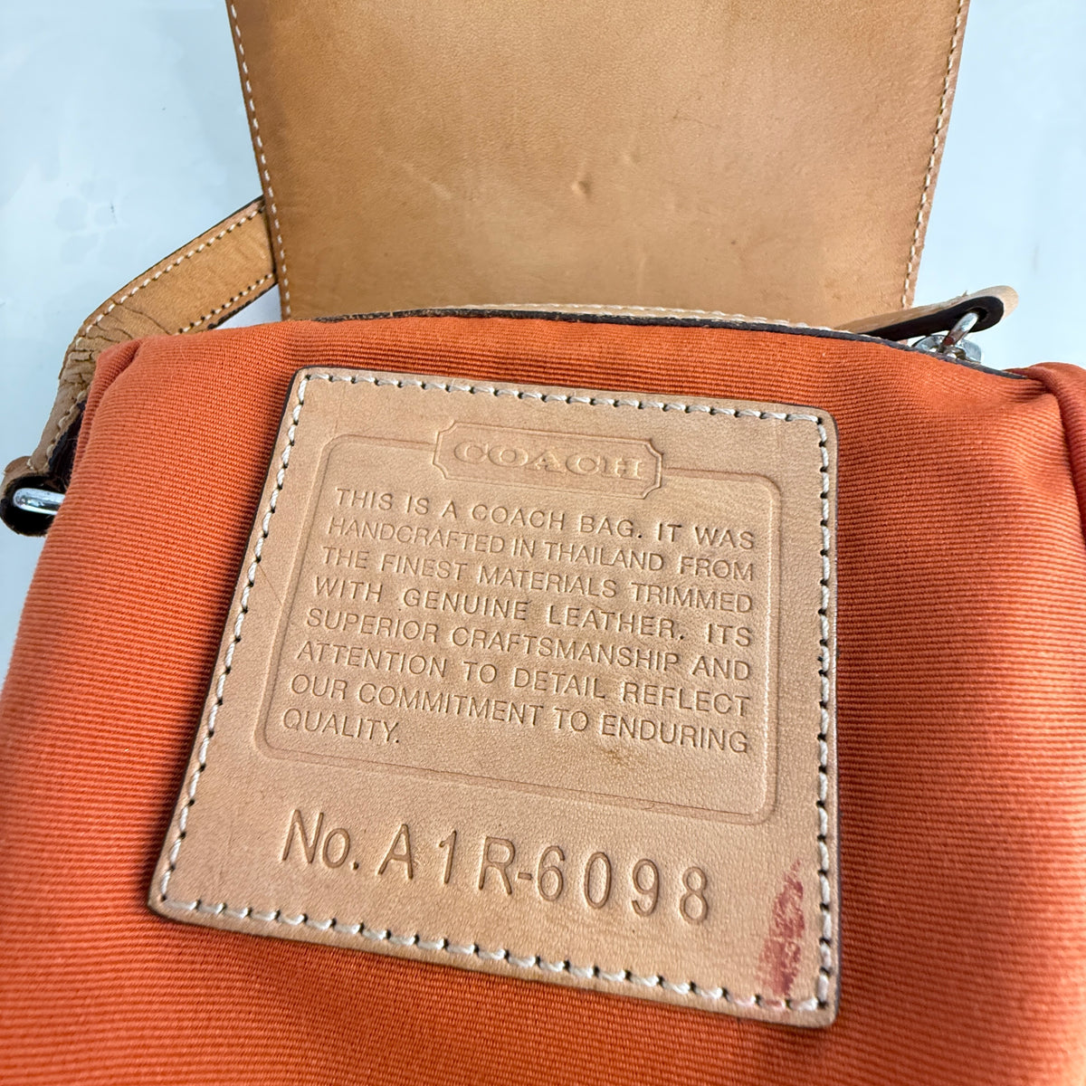 Coach Signature Canvas Crossbody Bag with Leather Flap & Buckle