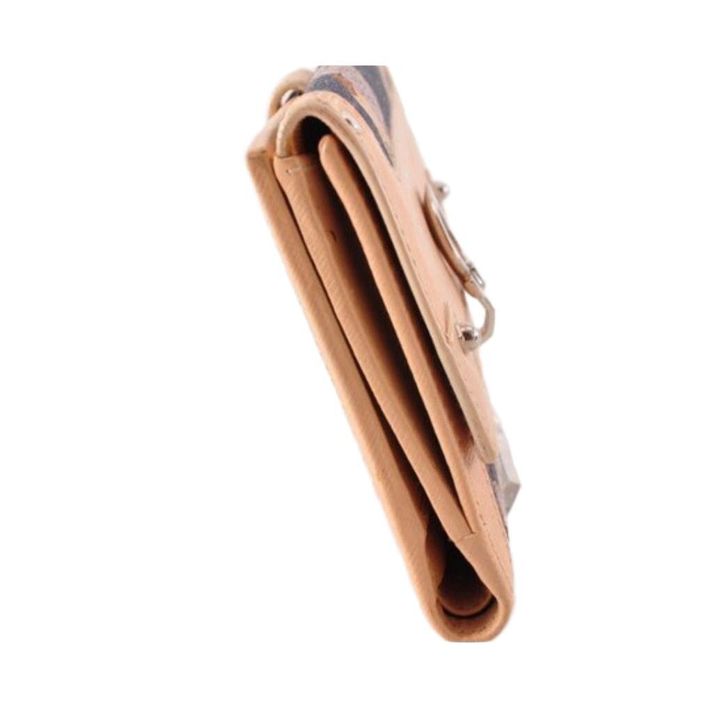 Salvatore Ferragamo burgundy wallet patent leather with iconic bow detail and signature bars.