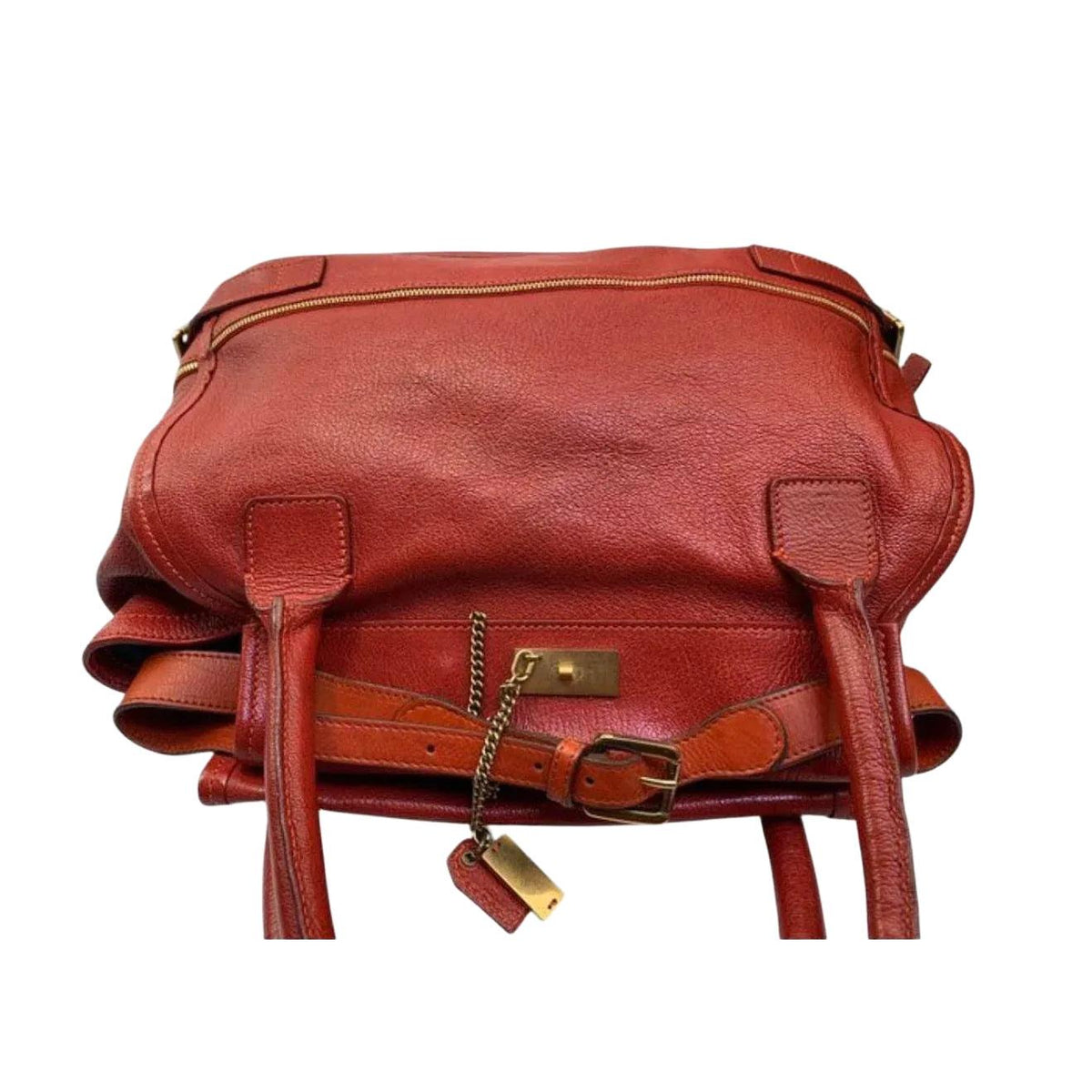 Chloè multi bicolor shopping tote bag with premium leather and sturdy top handles.