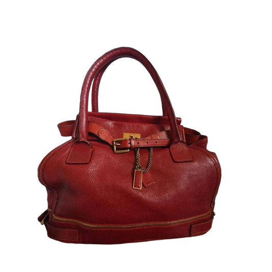 Chloè multi bicolor shopping tote bag with premium leather and sturdy top handles.