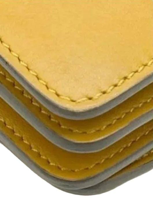 Chloé Faye Shoulder Bag – Mustard Yellow Suede & Leather