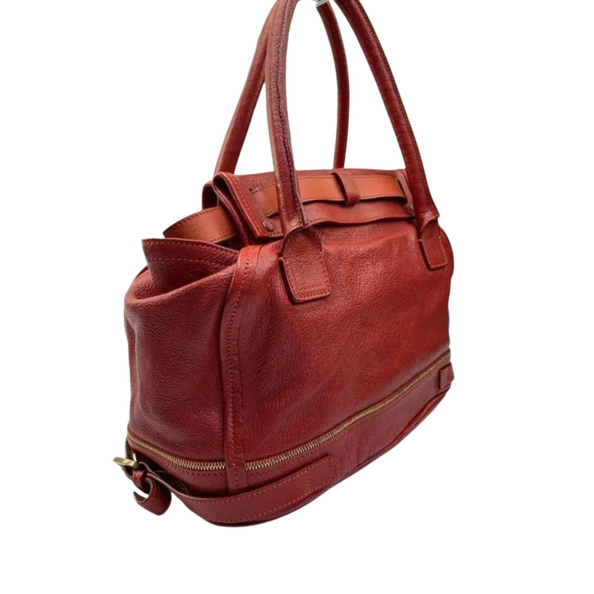 Chloè multi bicolor shopping tote bag with premium leather and sturdy top handles.