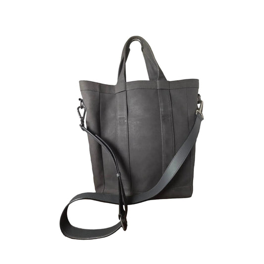 Salvatore Ferragamo black crossbody bag with leather trims and logo detail.
