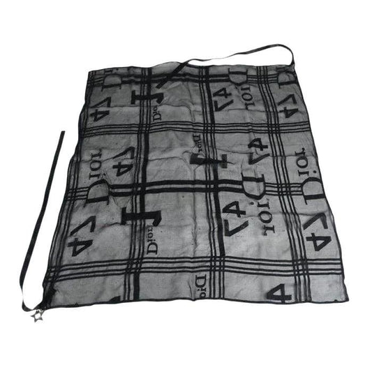 Christian Dior multi-functional scarf in multi-colour with woven logos and metallic appliqués.