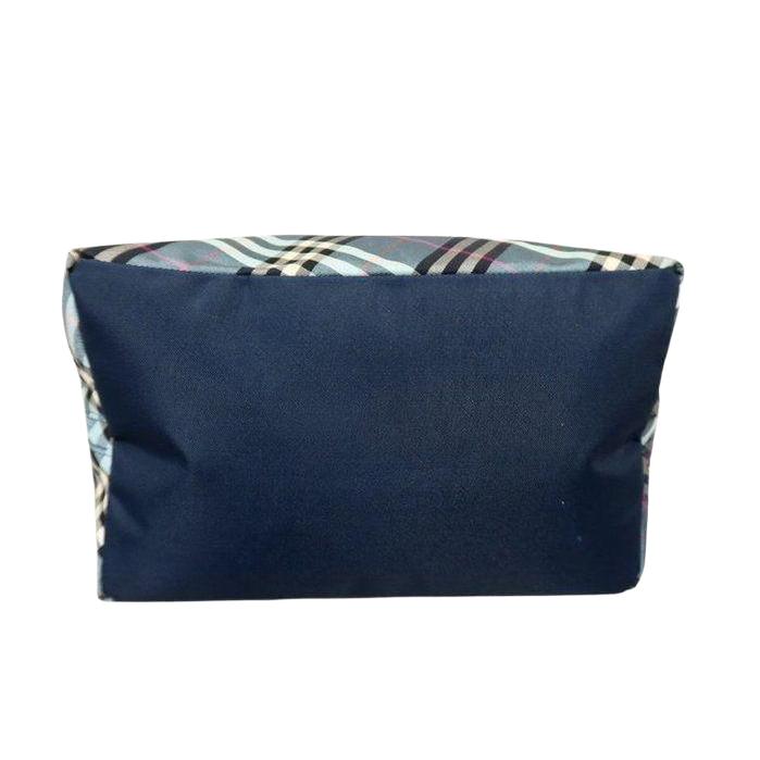 Burberry beige handbag featuring Nova Check pattern and smooth calf leather accents.