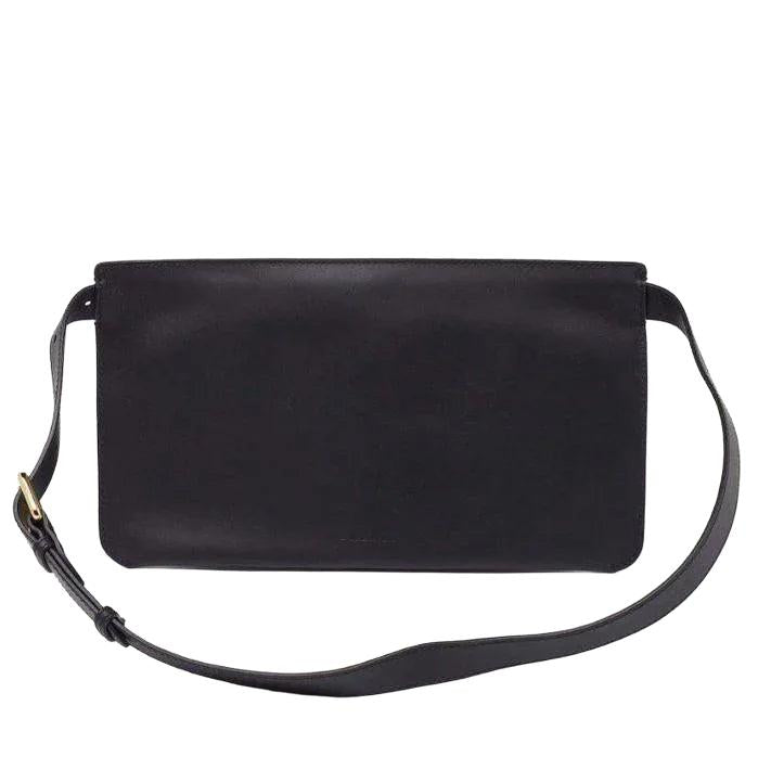 Burberry black waist bag premium leather structured silhouette with meticulous stitching and high-quality hardware.