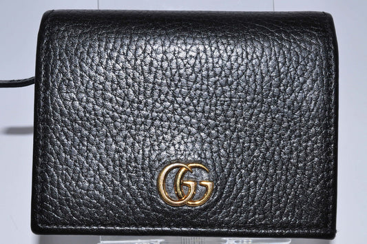 Gucci Black Leather Bi-Fold Wallet