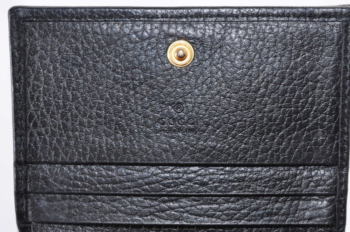 Gucci Black Leather Bi-Fold Wallet