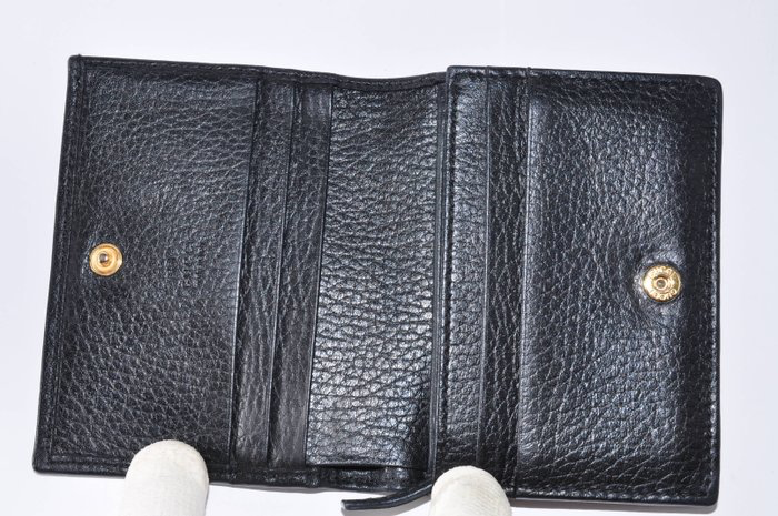 Gucci Black Leather Bi-Fold Wallet