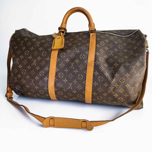 Louis Vuitton Keepall Bandoulière 60 Monogram Travel Bag