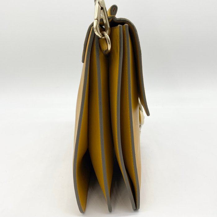 Chloé Faye Shoulder Bag – Mustard Yellow Suede & Leather