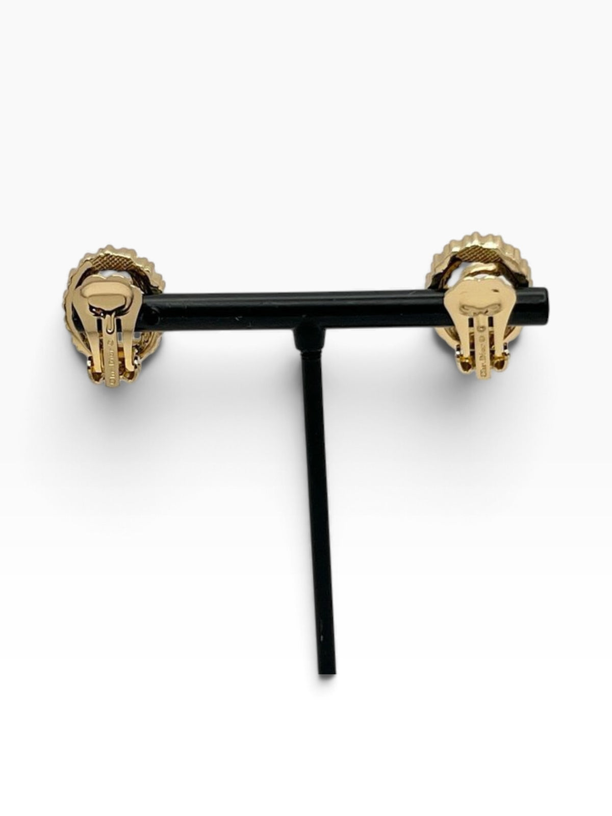 Christian Dior Gold-Tone Earrings – Vintage Designer Jewellery