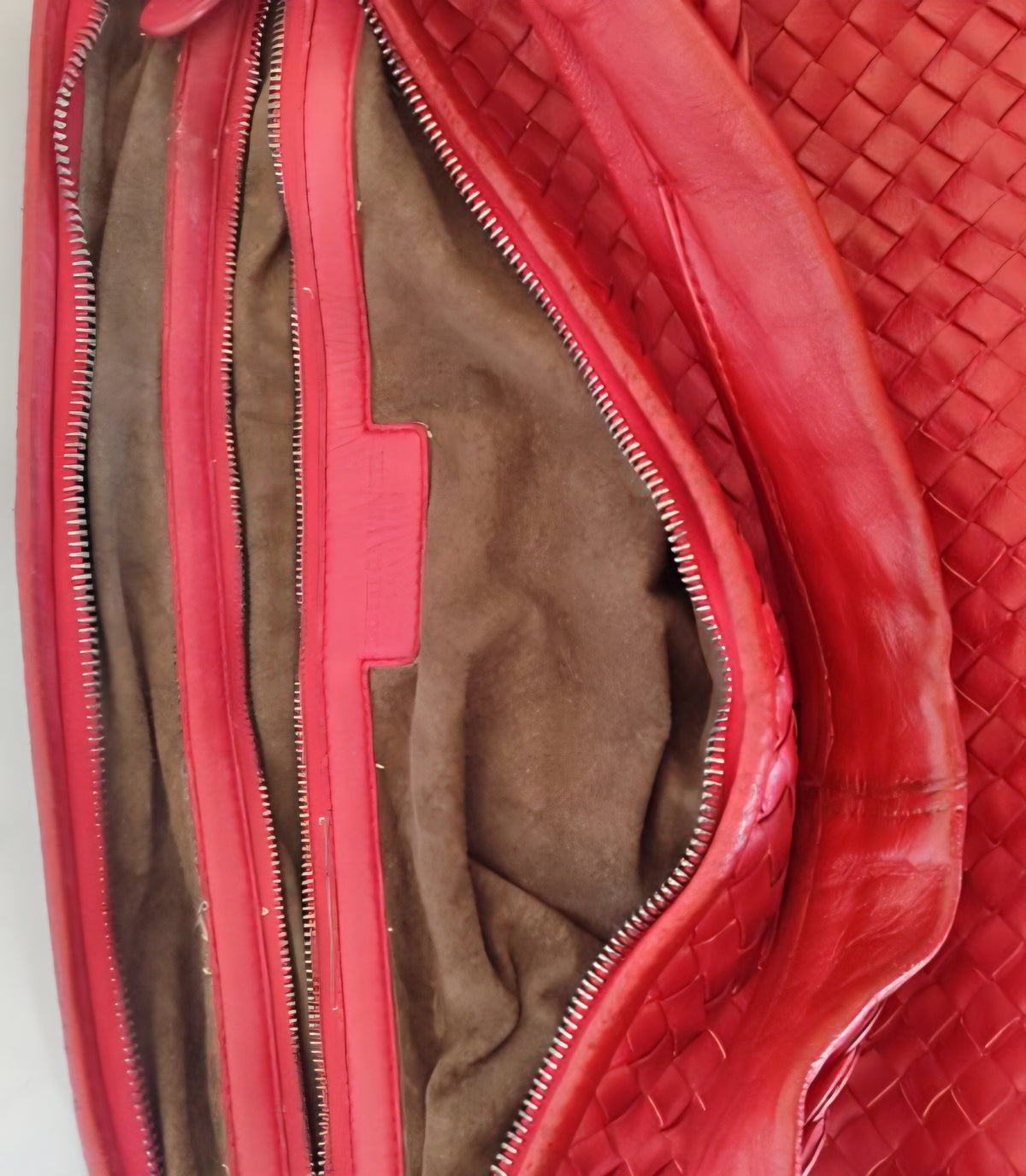 Bottega Veneta Antheia Dark Red Intrecciato Lambskin Hobo Bag