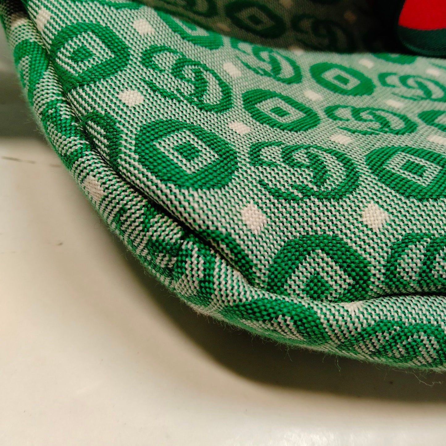 Gucci Green Kids GG Canvas Star Waist/Belt Bag