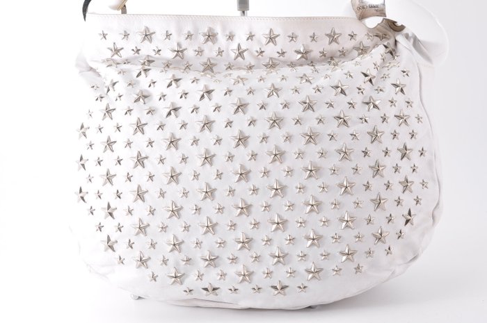 Jimmy Choo star studded evening bag Silver