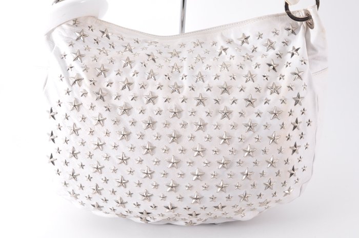 Jimmy Choo star studded evening bag Silver