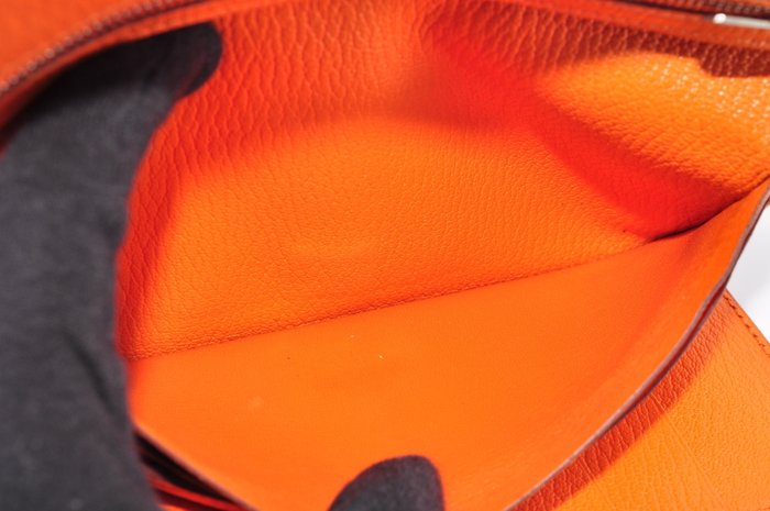 Hermès Béarn Wallet Orange Leather Long Wallet