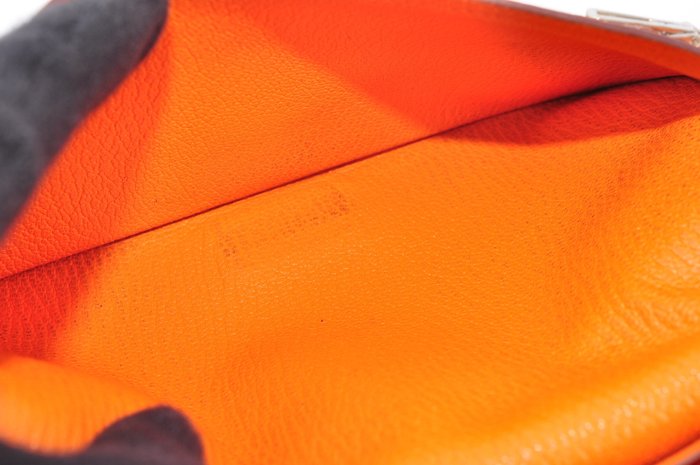 Hermès Béarn Wallet Orange Leather Long Wallet