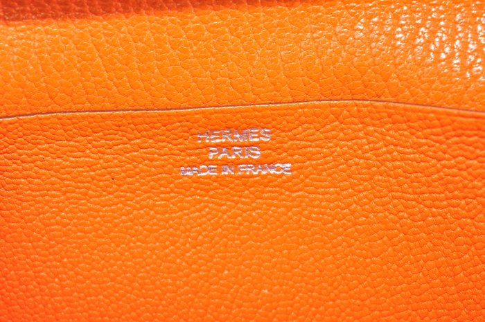 Hermès Béarn Wallet Orange Leather Long Wallet