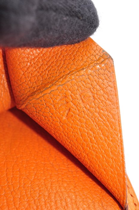 Hermès Béarn Wallet Orange Leather Long Wallet