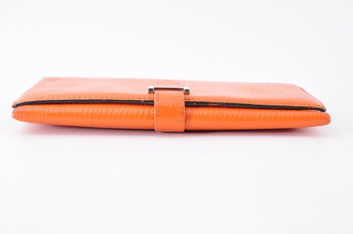 Hermès Béarn Wallet Orange Leather Long Wallet