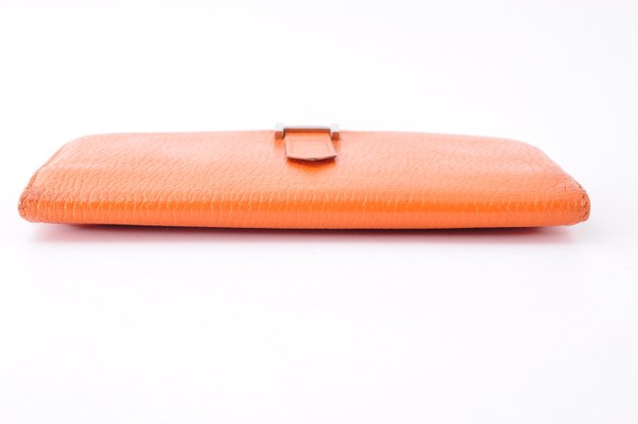 Hermès Béarn Wallet Orange Leather Long Wallet