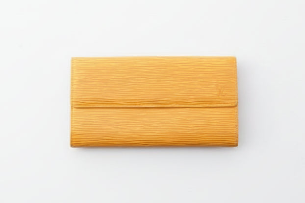 Louis Vuitton Epi Leather Long Wallet Yellow