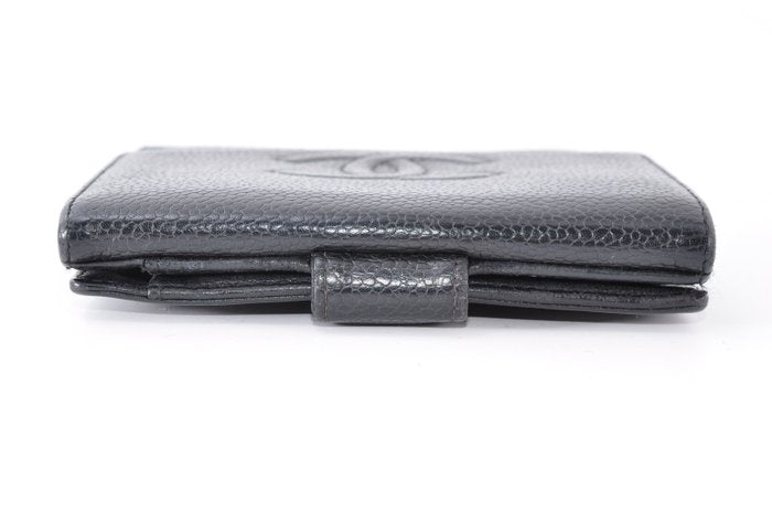 Chanel Caviar Leather CC Bi Fold Wallet