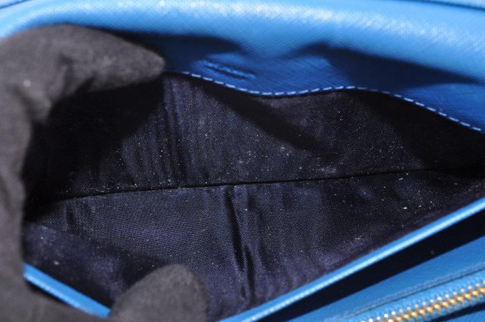 Prada Blue  Bow Continental Long Wallet