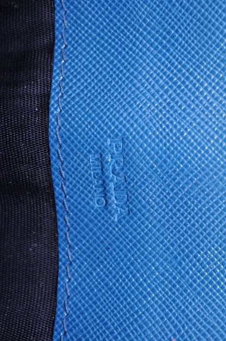 Prada Blue  Bow Continental Long Wallet