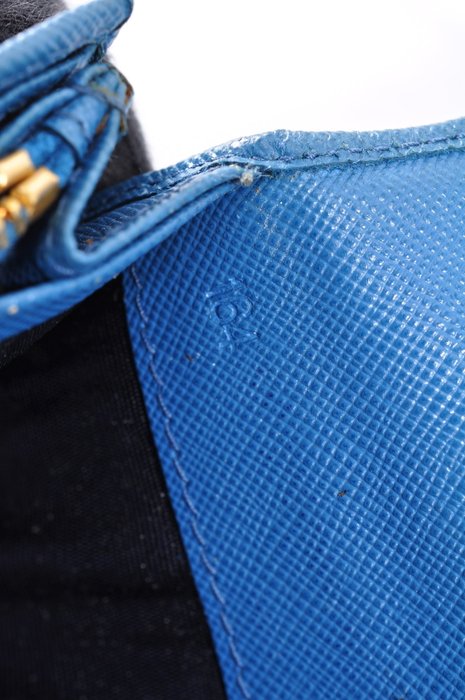 Prada Blue  Bow Continental Long Wallet