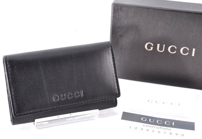 Gucci Black Leather Key Case
