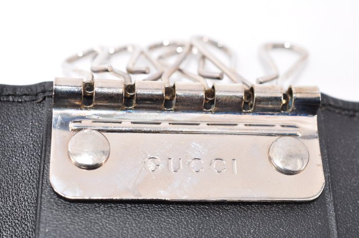 Gucci Black Leather Key Case