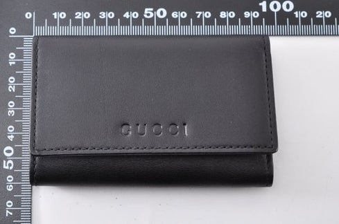 Gucci Black Leather Key Case