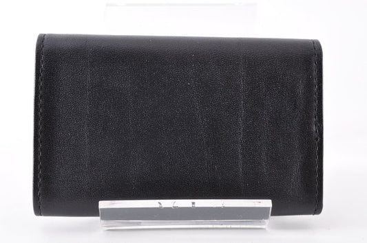 Étui à clés Gucci en cuir noir