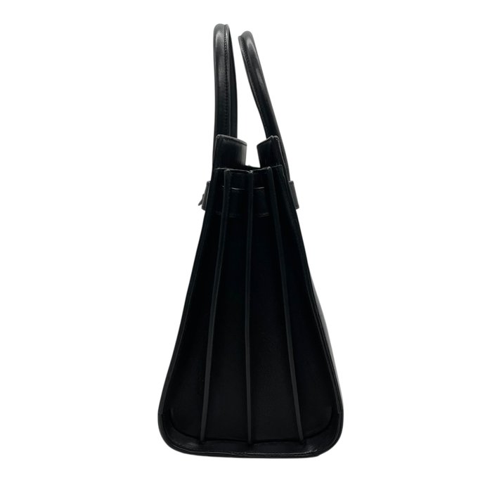 Yves Saint Laurent Sac de Jour Ivory Black Structured Tote