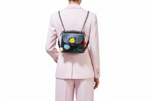 Sac 2-en-1 Mini Pompon Fendi Back to School